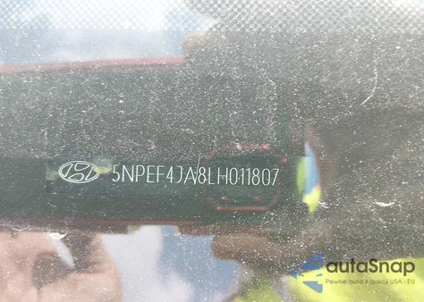 2020 Hyundai Sonata Sel z USA, uszkodzony, nr VIN 5NPEF4JA8LH011807